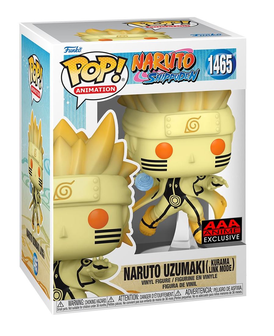 Naruto Uzumaki Kurama Link Mode Funko Pop! Vinyl Figure #1465 - AAA Anime Exclusive